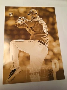2018 Topps Stadium Club Jumbo 5x7 Jackson Stephens Reds RC 296 Gold 01/10 - Picture 1 of 1