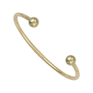 Gold Torque Bangle Men's Gents Solid 9 Carat Yellow Gold Bracelet 19.50 Grams - Picture 1 of 5