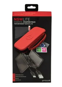 ESSENTIAL PACK SWITCH LITE RED Nintendo CASES CHARGE CABLE CLOTH PROTECT new - Picture 1 of 1