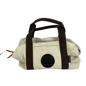 Duluth Pack Mini Safari Duffle Bag Canvas 15" Travel Cream Brown PLEASE READ - Picture 1 of 8