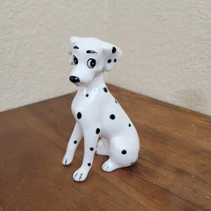 VTG Walt Disney 101 Dalmations Dog Perdita Ceramic Figurine Marked Disney Japan - Picture 1 of 9