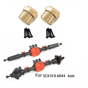 Cubierta de diferencial de eje trasero delantero pesado de latón para axial sobre orugas RC 1/10 SCX10 II 90046 - Imagen 1 de 10