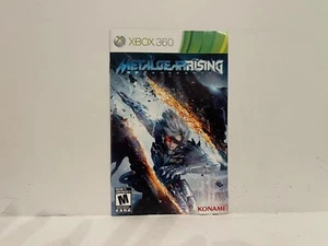 Metal Gear Rising Xbox 360 MANUAL ONLY Authentic Original - Picture 1 of 1