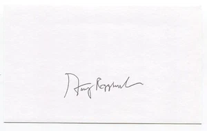 Garry Roggenburk Signed 3x5 Index Card Autographed MLB Baseball Seattle Pilots - Picture 1 of 2