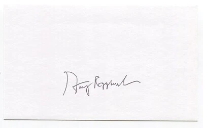 Garry Roggenburk Signed 3x5 Index Card Autographed MLB Baseball Seattle Pilots - Image 1 of 2