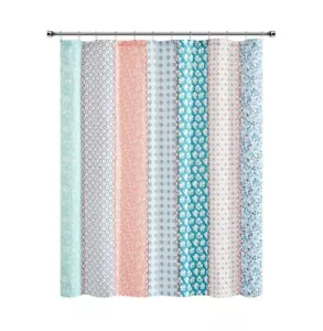 Pioneer Woman Ditsy Patchwork Shower Curtain 72x72 Multicolor NWT - Picture 1 of 9