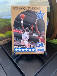 1990-91 NBA Hoops Dominique Wilkins #12 Basketball Card