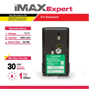 Batería 7.2V 1800mAh NiMh para Kenwood KNB-15H, KNB-14, TK-260 - Imagen 1 de 4