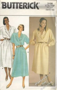 PATTERN Butterick Sewing Vintage 1985 Woman Sz 14-18 Pullover Dress New OOP - Picture 1 of 1