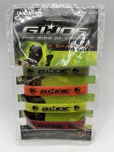 BRACCIALE DESIGNWARE GI JOE RISE OF COBRA CONFEZIONE DA 4 PEZZI (NUOVO) IN CONFEZIONE - Foto 1 di 14