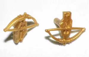 22062, 2x Hand-Armbrust, Ritter, Zwerg, gold - Bild 1 von 1