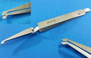 STAINLESS STEEL Direct Bond Holder BRACKET PLACING Forceps w/ Positioning Blade - Picture 1 of 9