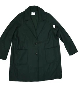 Old Navy Pea Coat Button Collared Emerald Green Pockets Womens XXL Tall - Picture 1 of 11