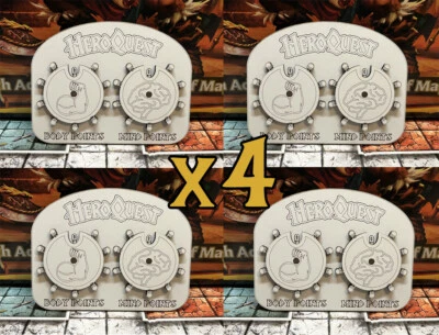 For The HeroQuest Board Game Mini Body & Mind Hit Point Trackers - Set of Four - Image 1 of 3