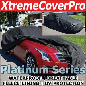 2017 2018 2019 CADILLAC ATS ATS-V WATERPROOF CAR COVER W/MIRRORPOCKET BLK - Picture 1 of 11