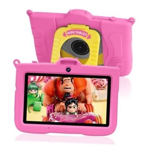 Kids Tablet 7 inch Android 13 Tablet for Kids,8GB RAM 64GB ROM 128GB Pink - Picture 1 of 8
