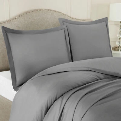 SIGNATURE Hotel~Quality 600 800 1000TC 100%Cotton Sheet set/Fitted *Elephant Grey Solid *