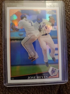 2009  TOPPS CHROME REFRACTOR JOSE REYES NEW YORK METS  - Image 1 of 2