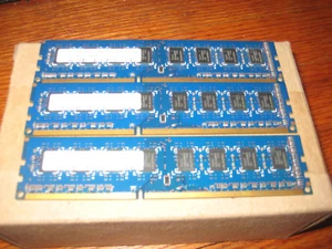 6 GB Hynix 2Rx8 PC3-8500U-7-10-B0 HMT125U6BFR8C (3) 2GB sticks = 6GB TOTAL - Picture 1 of 1