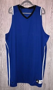 ADIDAS TS Creator Royal Blue Black Basketball Practice Jersey Mens Sz L XL Tall - Picture 1 of 6