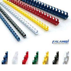 Plastikbinderücken DIN A4, Binderücken von 6 - 51 mm, Farben zur Auswahl