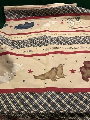 Daisy Kingdom 1995 Country Noah Bumper Boarder Print #28441 “Pasado y presente” 2 yardas Foto 1 de 3