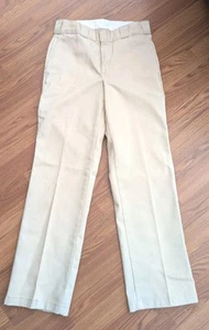 Dickies 874 Original Fit Tan Pants Size 27x30 - Picture 1 of 12
