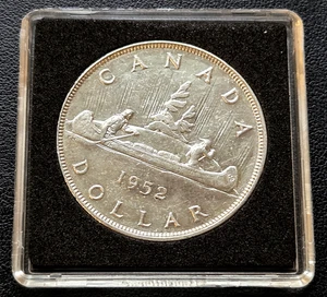 1952 NWL Canada Silver $1 Dollar ***No Water Lines Variety*** Great Condition - Bild 1 von 2