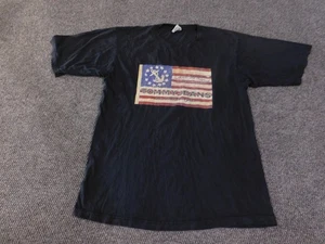 Camiseta Tommy Jeans Para Hombre Grande Negra Bandera EE. UU. Gráfico De Colección Años 90 Hecha en EE. UU. - Imagen 1 de 13