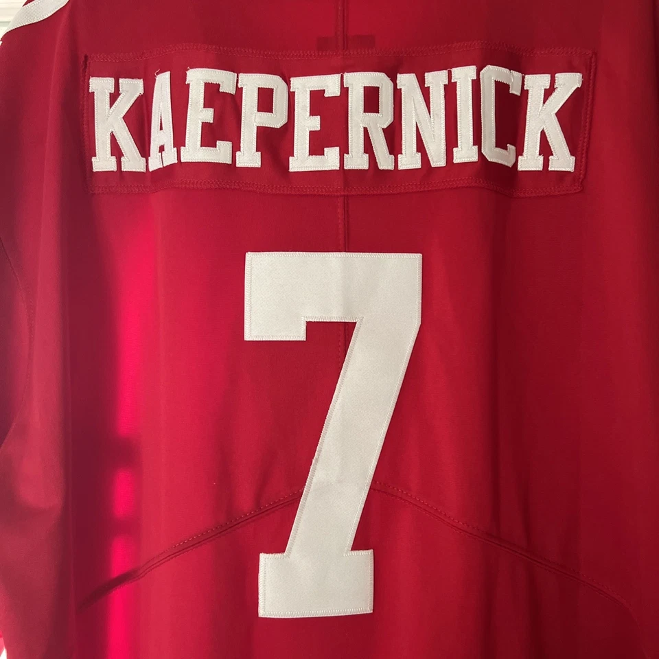 耐克男式 Colin Kaepernick #7 旧金山 49 人队球衣  — 第 1/4 张图片