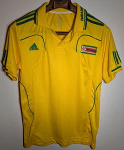 Adidas Simbabwe Fußball Soccer Trikot Team Patch gelb Trikot Poloshirt XL - Bild 1 von 9