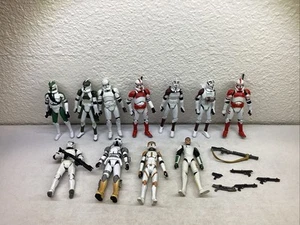 Star Wars MISC. CLONE TROOPERS LOT- X11 action figures with accessories ng5720 - Picture 1 of 5