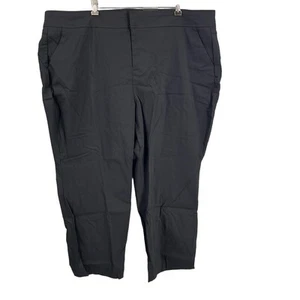 Torrid Studio Jetsetter Straight Leg Pants Black Millennium Stretch 28XS New - Picture 1 of 7