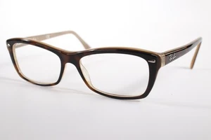 Ray Ban Eyeglasses RB 5255 Women Brown Full Rim Plastic Eyewear Glasses Frames - Picture 1 of 4
