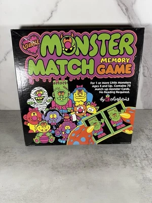 NEW Lovable Monster Match Memory Game 1987 Colorforms -OPEN BOX NOT USED VTG - Image 1 of 4