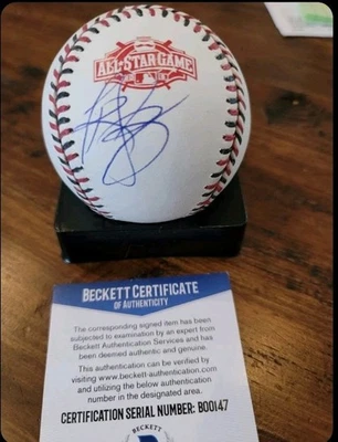 Todd Frazier Firmado 2015 Juego de Estrellas OMLB Béisbol - Autenticado Beckett Foto 1 de 3