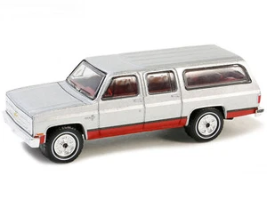1981 Chevrolet Suburban Silver Metallic and Red "Vintage Ad Cars" Series 10 1/64 - Picture 1 of 3