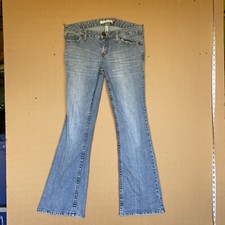 Y2K AEROPOSTALE Jeans JR 7/8 P Stretch Denim Low Rise Skinny Flares ￼0039