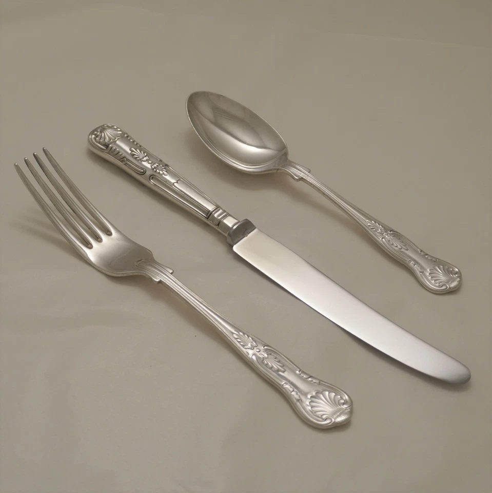 Tenedores y cucharas de cubiertos de servicio KINGS Design MAPPIN & WEBB Sheffield Silver Foto 1 de 1