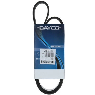 Cinghia Poly-V Dayco per Auto/LCV Nissan Micra Note Qashqai Tiida Nv200 7PK1055S - Immagine 1 di 2