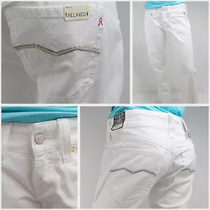 REPLAY Swenfani Relaxed weiß -Straight Leg-NEU UVP 139,00* Bei uns nur 39,99 EUR - Bild 1 von 12