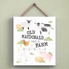 Old Macdonald Had A Farm On The Farm Themed Wooden Hanging Plaque