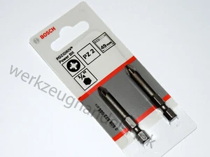 BOSCH 2x PZ2 Bits Kreuz Kreuzschlitz 49mm / 2608522086 - Bild 1 von 1