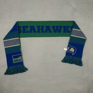 Seattle Seahawks NFL Forever Collectibles Scarf Double Sided Retro Logo - Picture 1 of 5