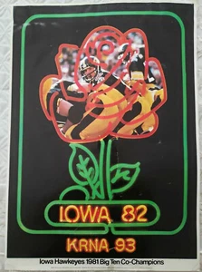 Iowa Hawkeyes 1982 ROSE BOWL poster - Picture 1 of 1