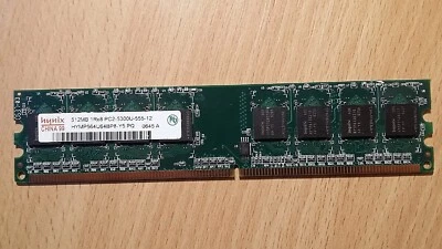 RAM Memory DDR2-667 512Mb PC2-5300 Hynix HYMP564U64BP8-Y5 PQ - Image 1 of 4