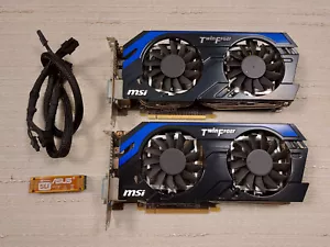 🖥️ Lot de cartes graphiques MSI TwinFrozer GeforceGTX N660Ti PE OC2Go GDDR5 🖥️ - Photo 1/10