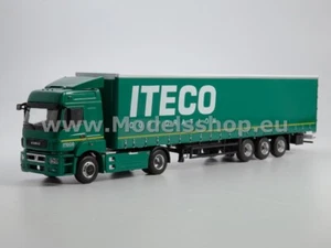 KAMAZ-5490 tractor truck with semitrailer NEFAZ-93341 "Iteco" /green/ - Imagen 1 de 6