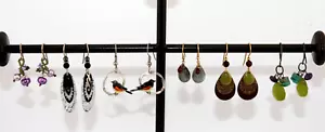 6-pr Multicolor of Lovely Jody Coyote, Silver Forest, Adajio Pierced Earrings - Picture 1 of 7