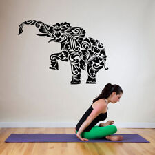 Creative Design Yoga Elephant Wall Sticker Removabl Mural Ornament Indian Buddha